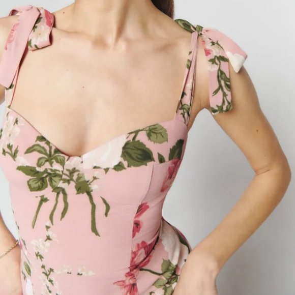 🆕 Reformation Nadira Dress / Rose Garden / size 2 - Picture 4 of 7